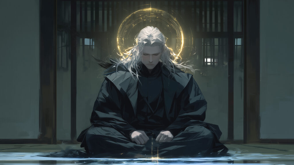 挿絵２
高埜木魂　瞑想　坐禅
===