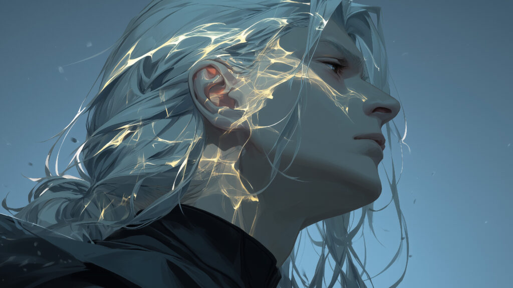 挿絵３
高埜木魂　覚醒　顔アップ
===