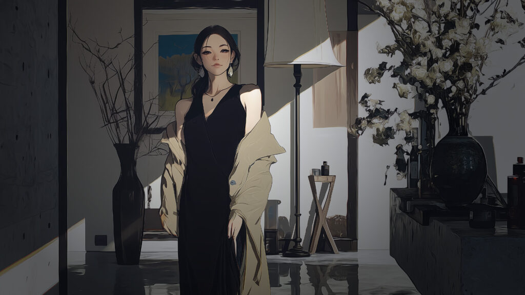 挿絵２
女スパイ登場
===