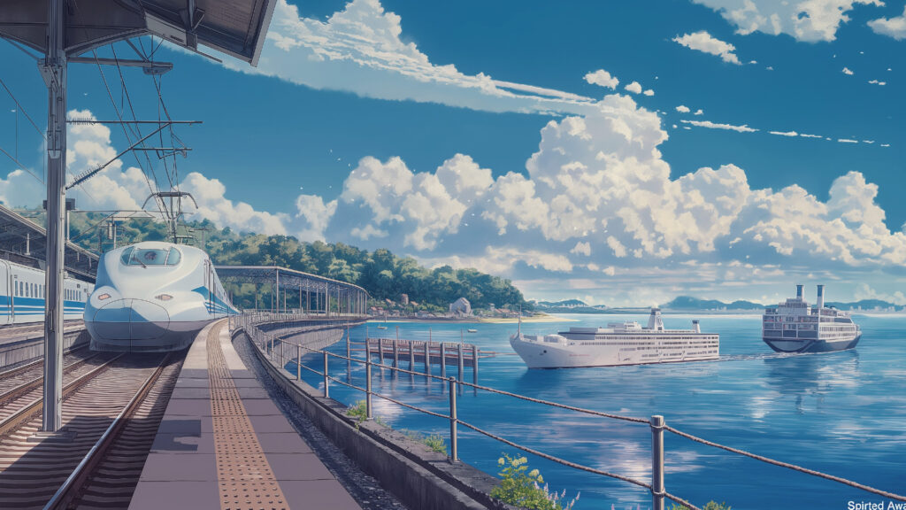 Illustration 6: Image of Shinkansen and ferry routes