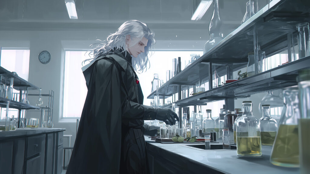 Illustration 2: Takano preparing the loquats