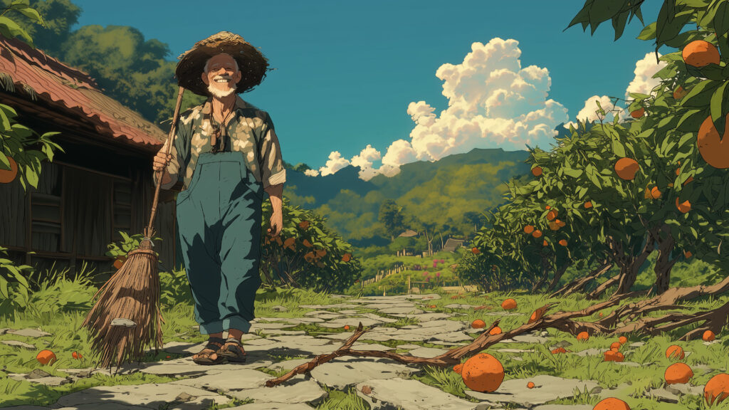 挿絵２
島袋さん　箒
===