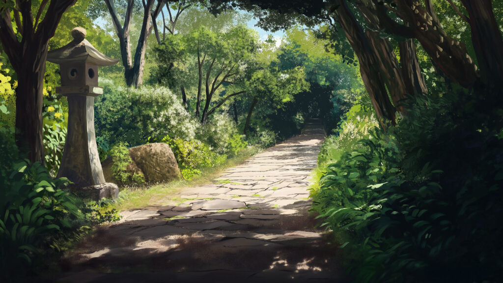 挿絵３
山道　ひめゆりの塔へ
===