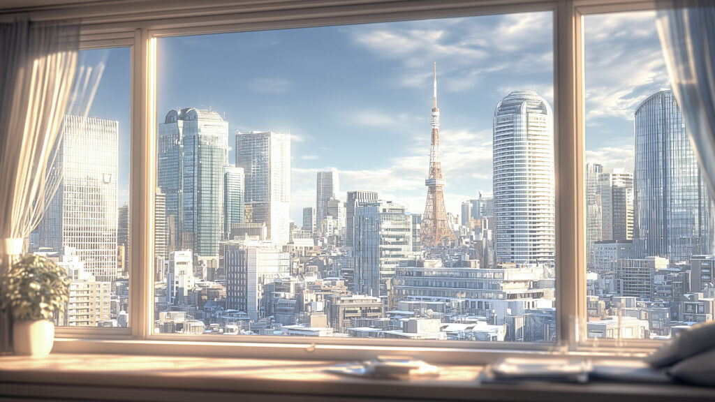 [Illustration 1: Morning light streaming into Naomi’s apartment window]