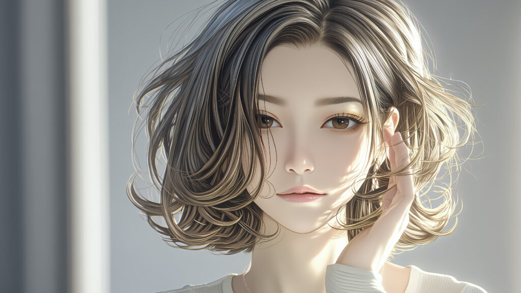 [Illustration 3: Naomi staring into the mirror, “I look exhausted…”]