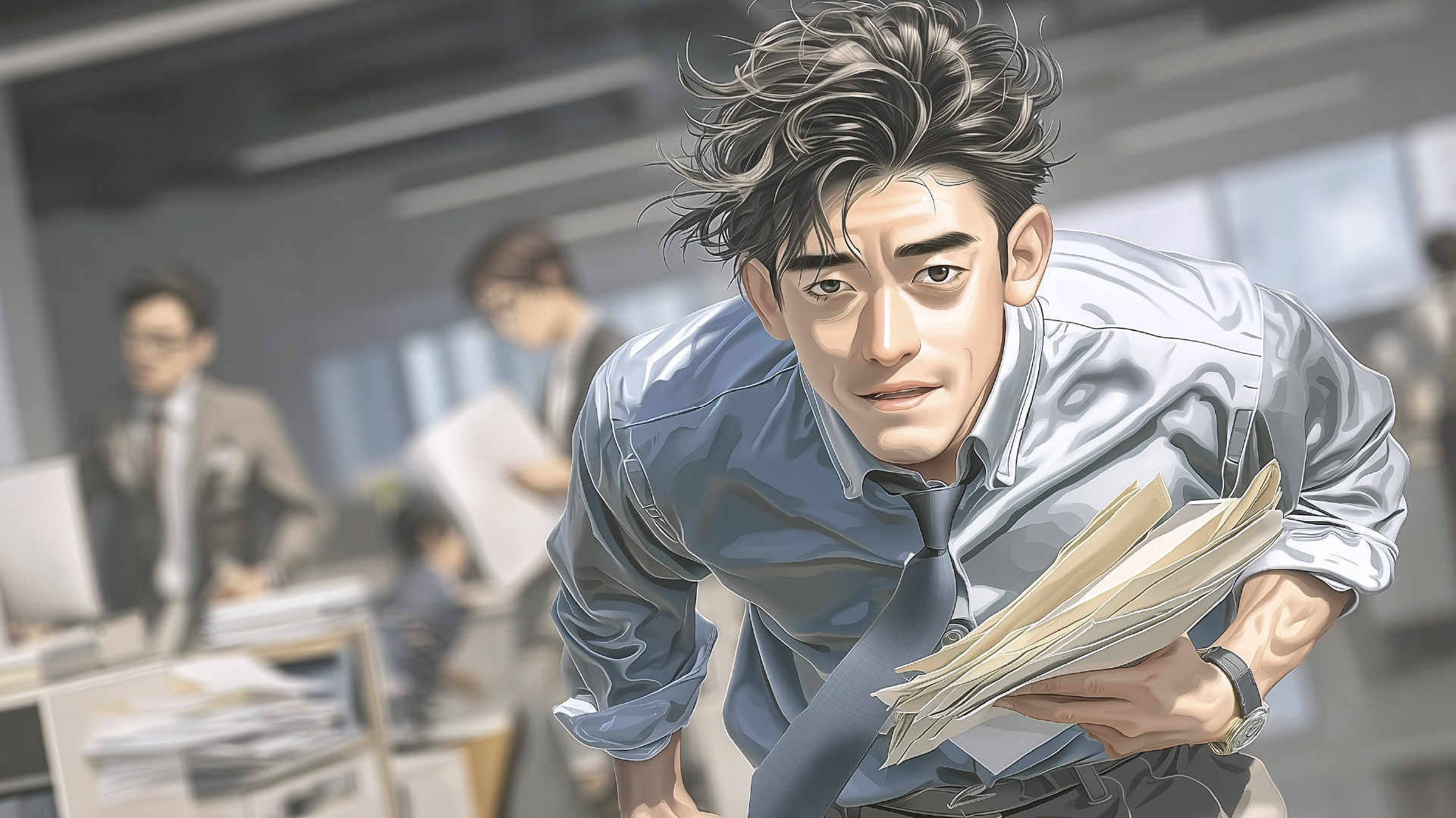 挿絵8
祐輔が走ってくる
===