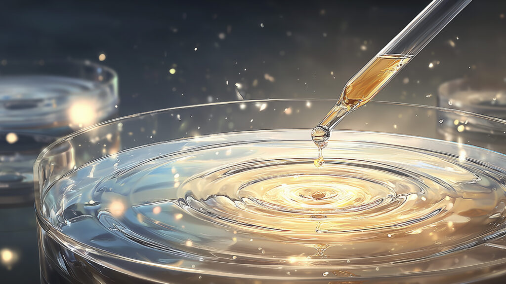 [Illustration 8: One drop — the ripple of life]