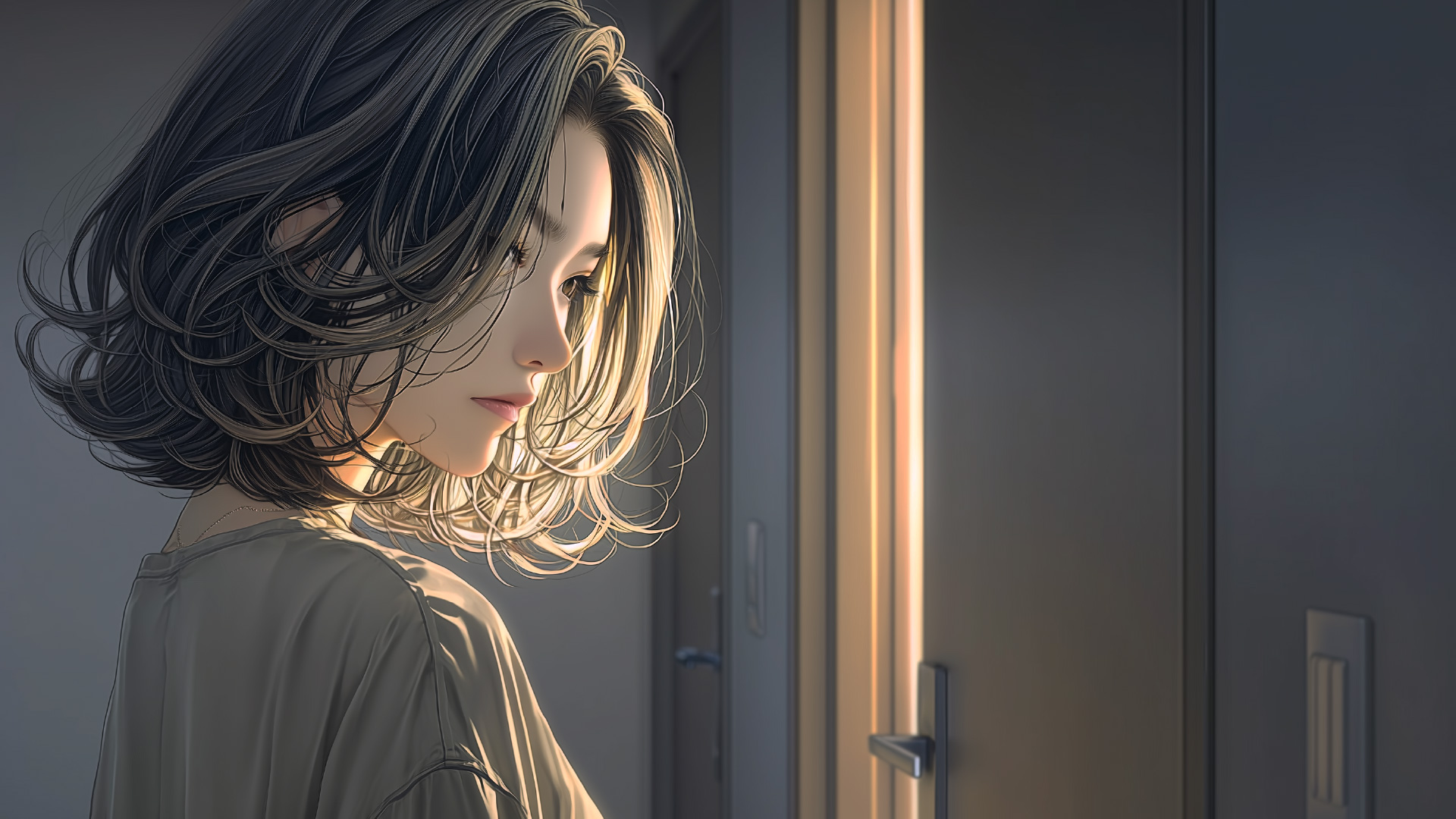 挿絵7
奈緒美、愛莉の部屋の前
===