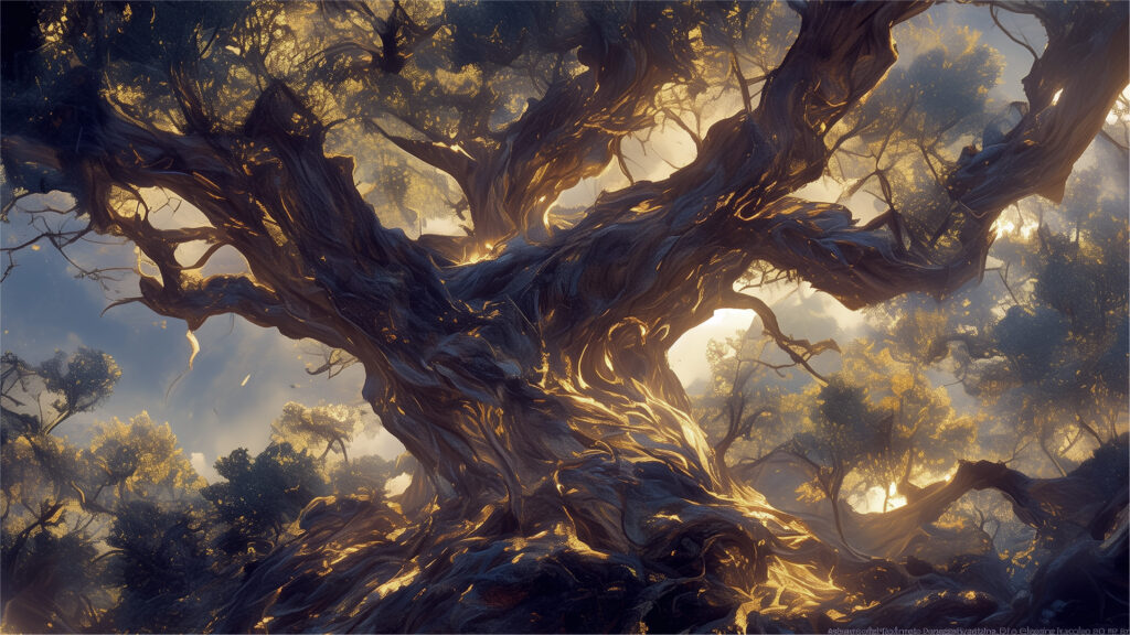 [Illustration 2: The 4,000-year-old olive tree]