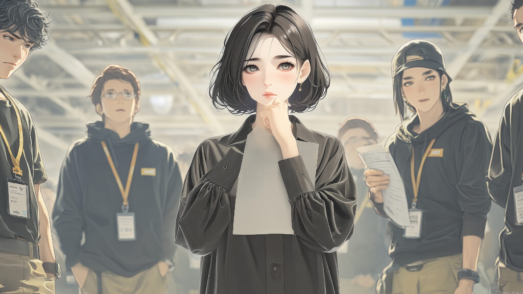 挿絵6
新人デザイナーユキの登場
===