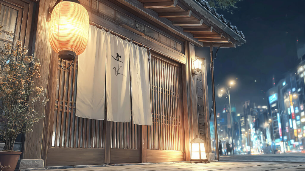 [Illustration 6: A mysterious machiya in Shibuya]