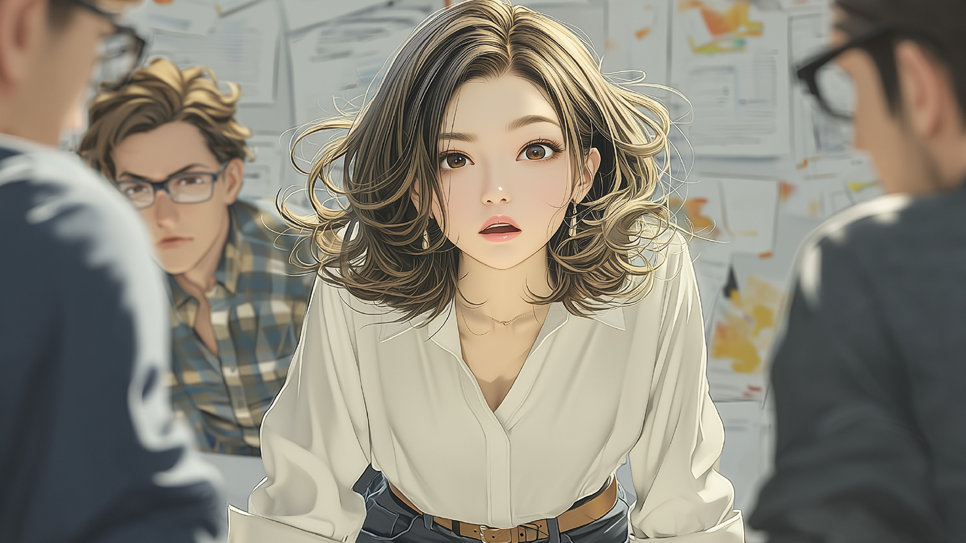 挿絵3
フリーズする奈緒美
===