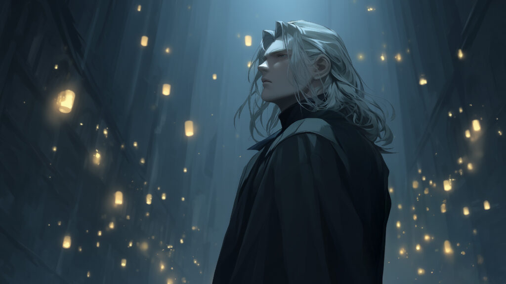 挿絵７
高埜木魂　中空を睨む
===