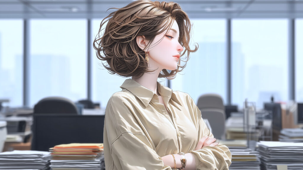 [Illustration 4: Naomi reflecting on her feelings about skincare]