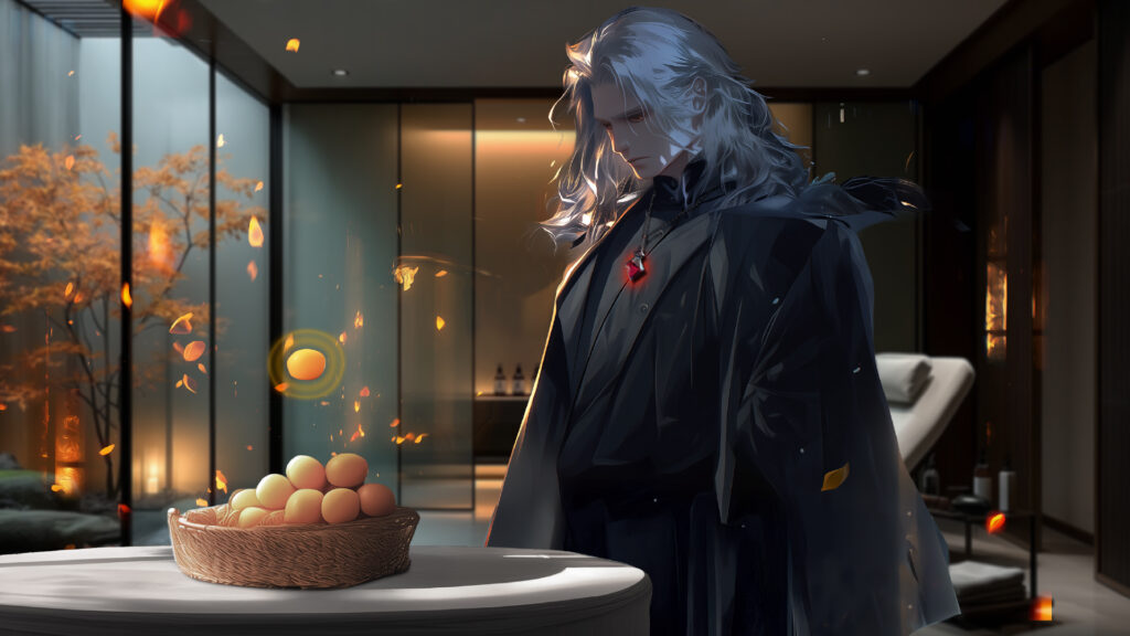 [Illustration 8: 果実に触れる／命の共鳴]